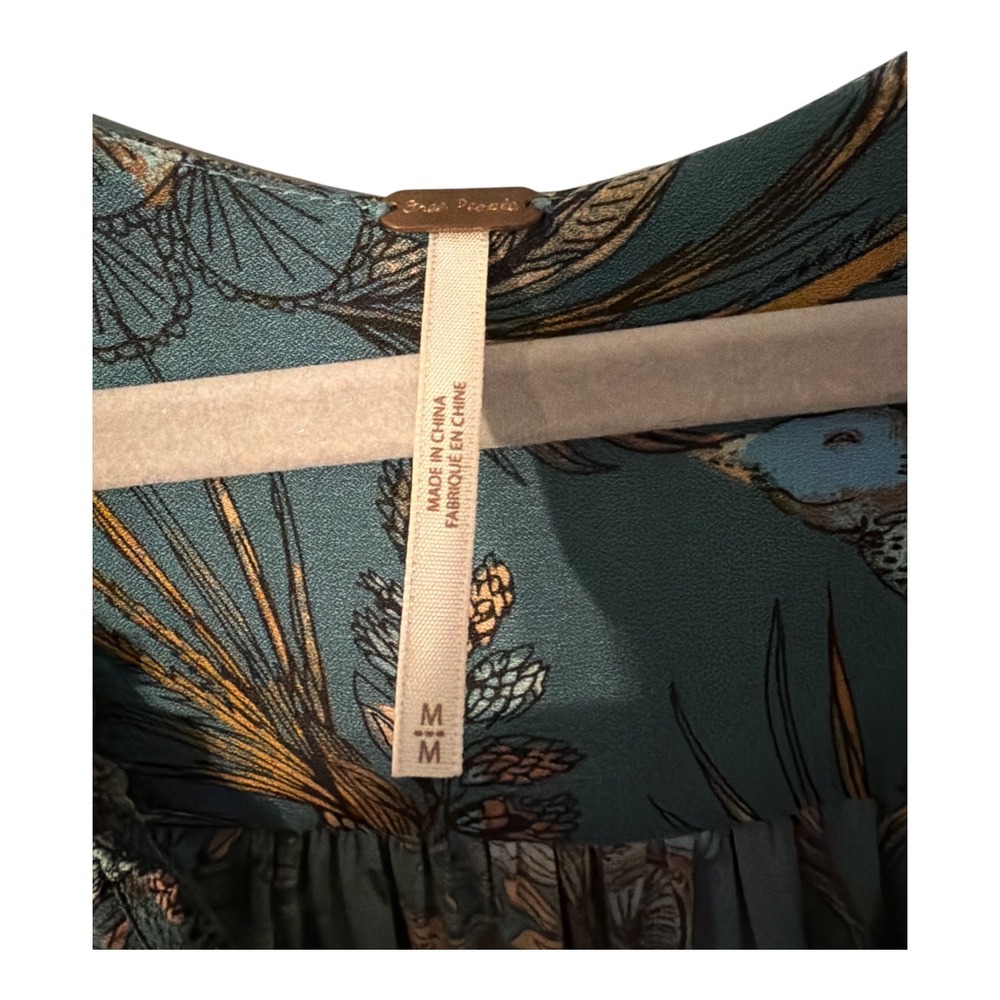 Free People Purple Haze Floral Long Tunic, Medium - Picture 4 of 8